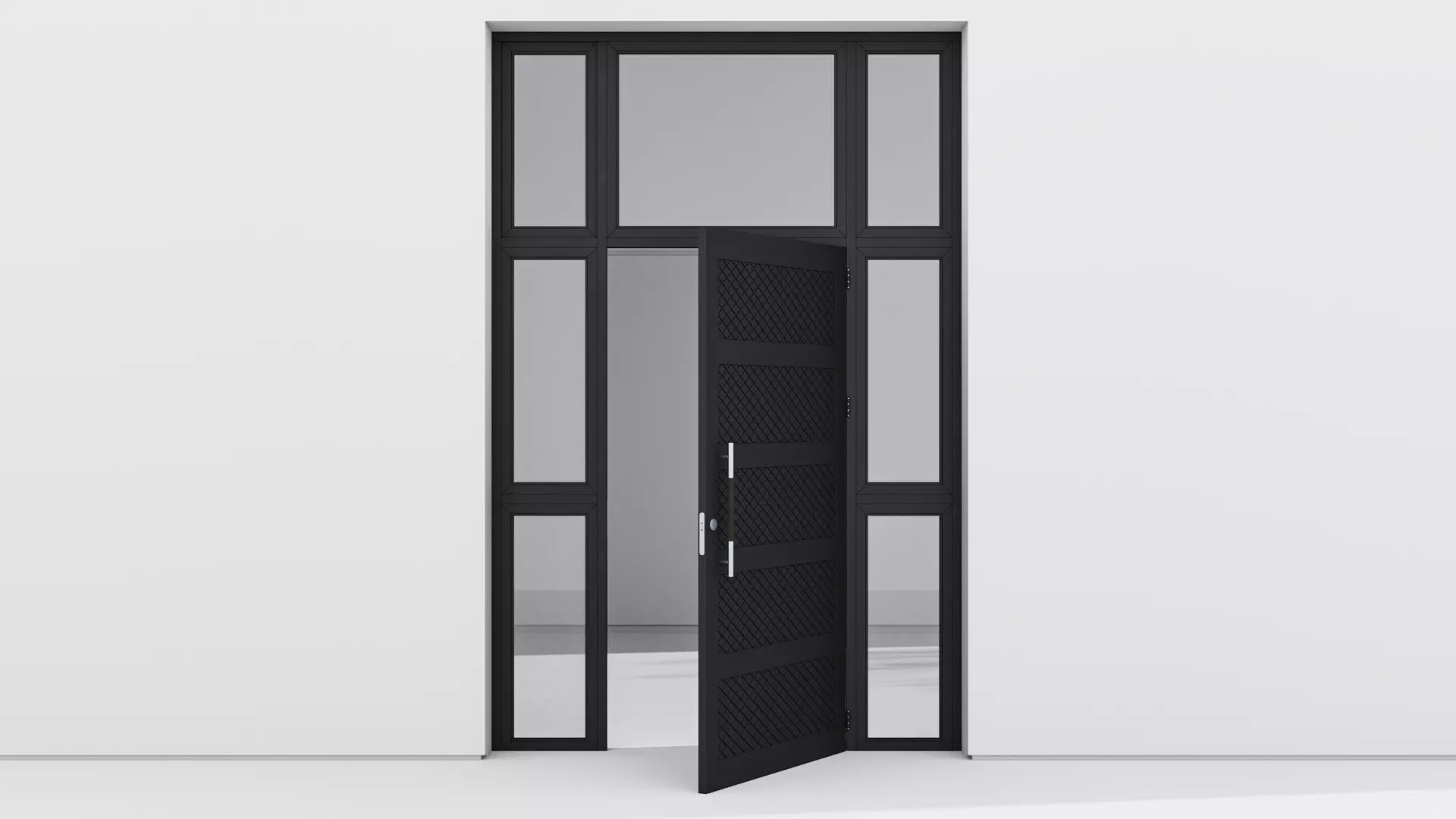 Aluminium door 91 3D model_0