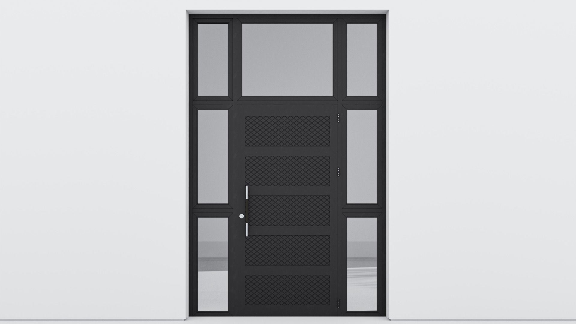 Aluminium door 91 3D model_1