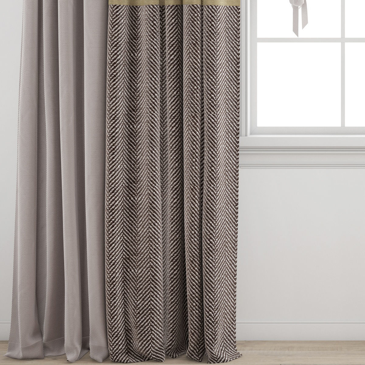curtain 465 3D model_2