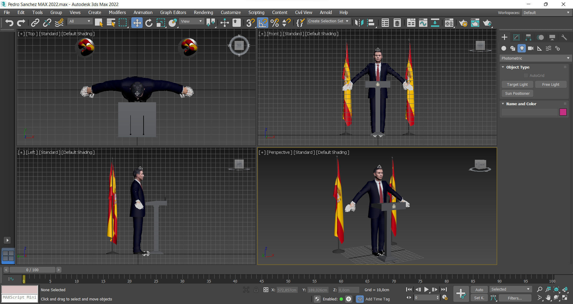 Pedro Sanchez Low-poly 3D model_8
