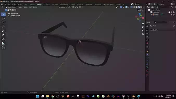 low poly ray bans