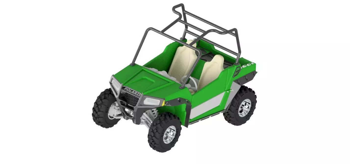 Polaris Rzr 570 UTV 1 to 24 scale 3D print model