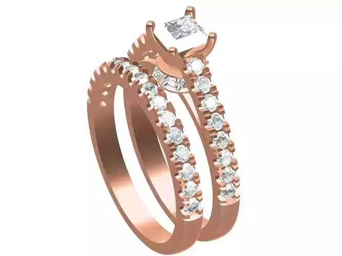 Prinsess Cut Delicate Ring