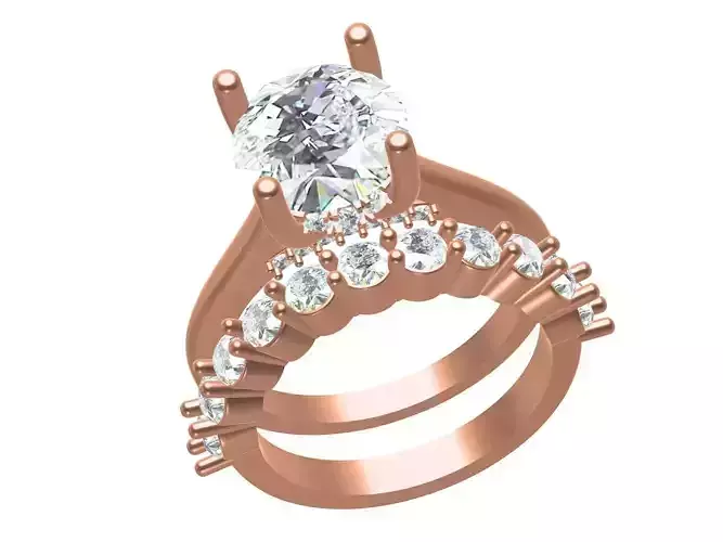 Round Engagement Ring