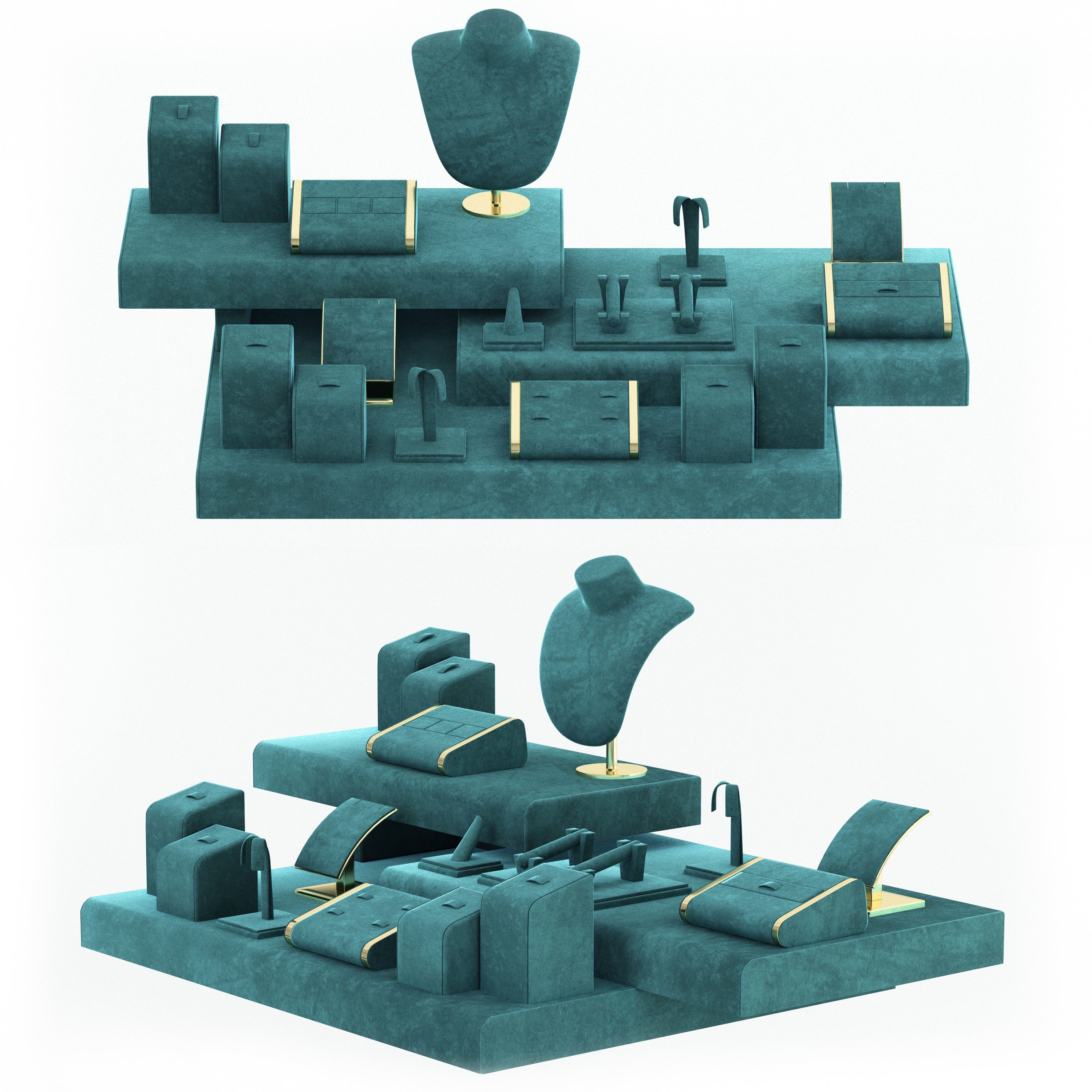 jewelry display set-ruichen03 3D model_1