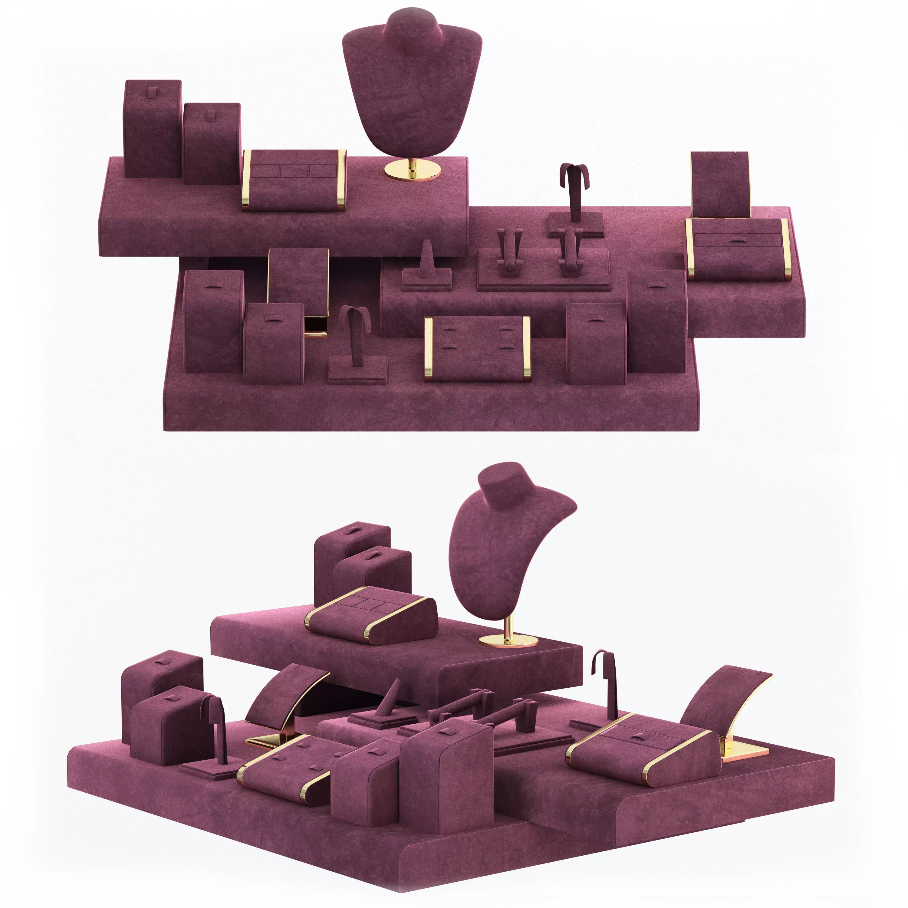 jewelry display set-ruichen03 3D model_0