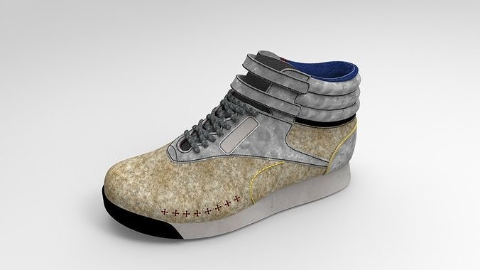 Sports high top sneakers 3D model