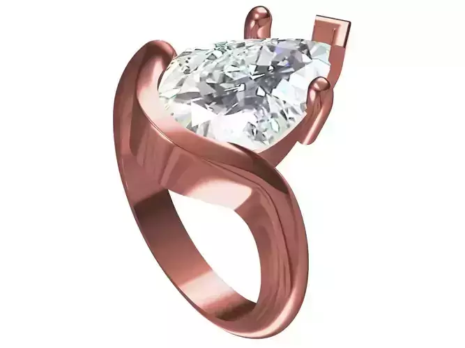 Solitaire Pear Diamond