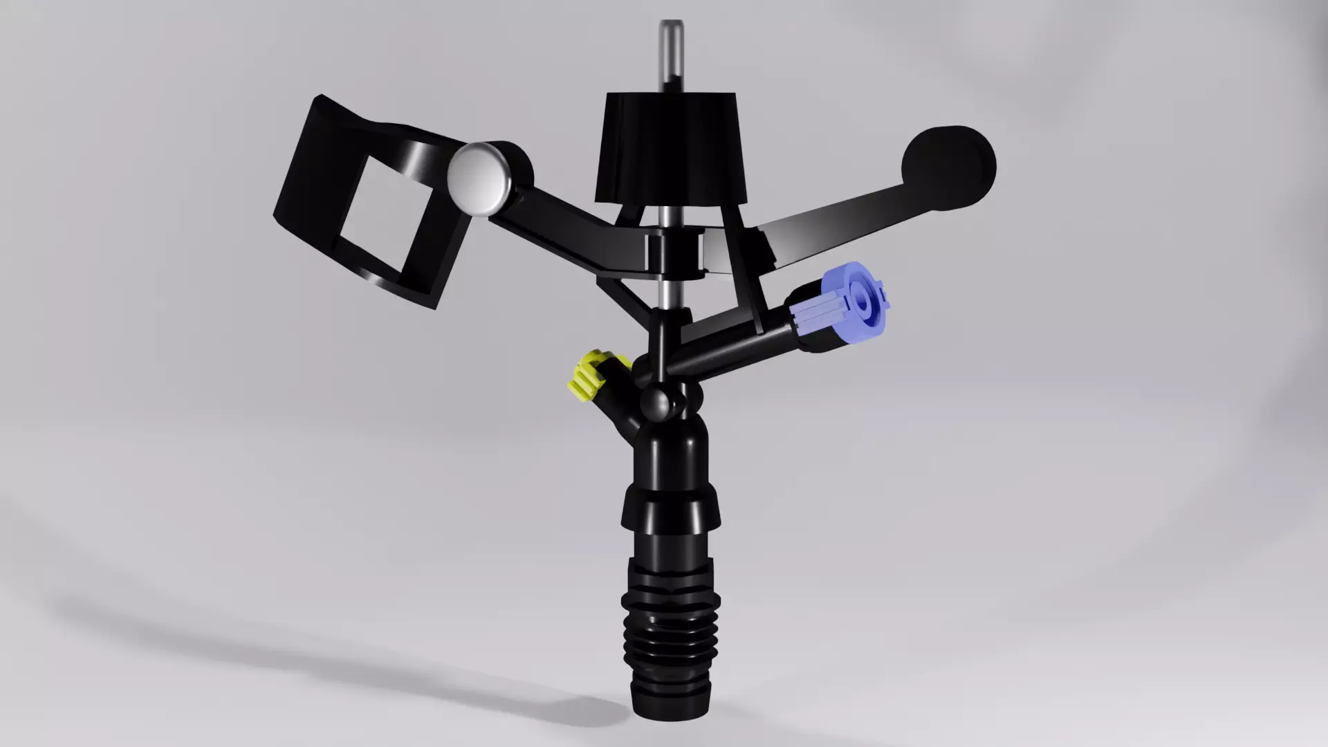 SPRINKLER medical device with handle 3D model