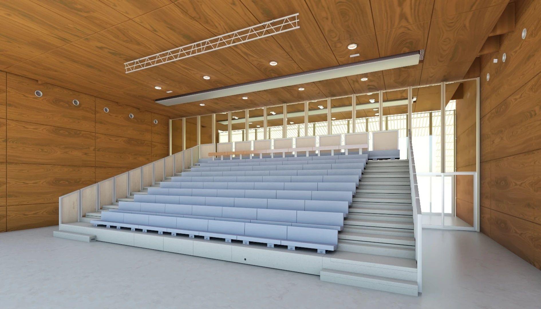 Truffaut Multi-Purpose Hall Theater Interior Scene 3D model_3