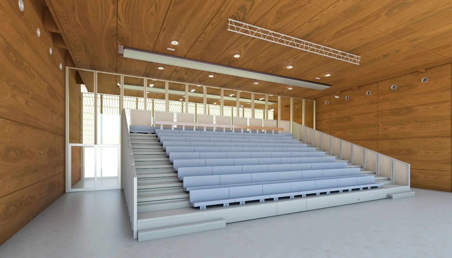 Truffaut Multi-Purpose Hall Theater Interior Scene 3D model_5