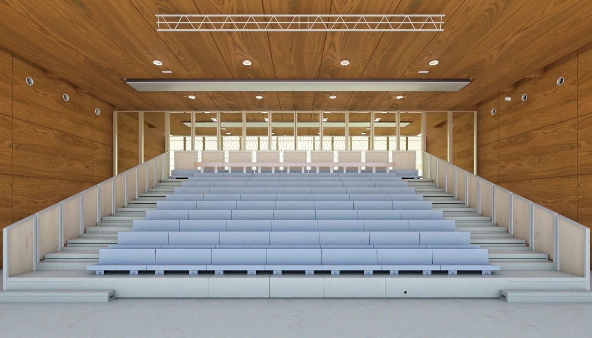 Truffaut Multi-Purpose Hall Theater Interior Scene 3D model_1