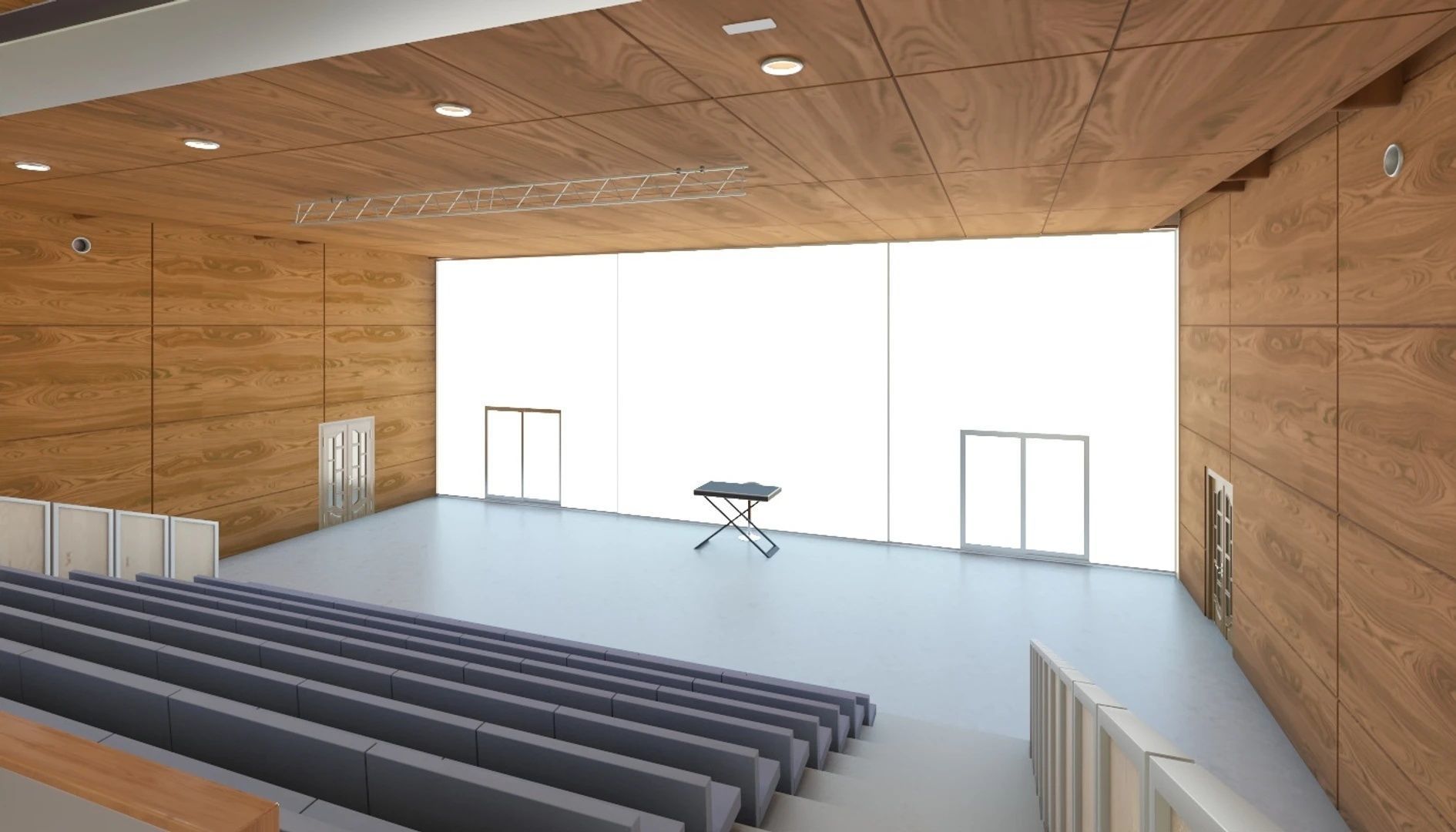 Truffaut Multi-Purpose Hall Theater Interior Scene 3D model_6