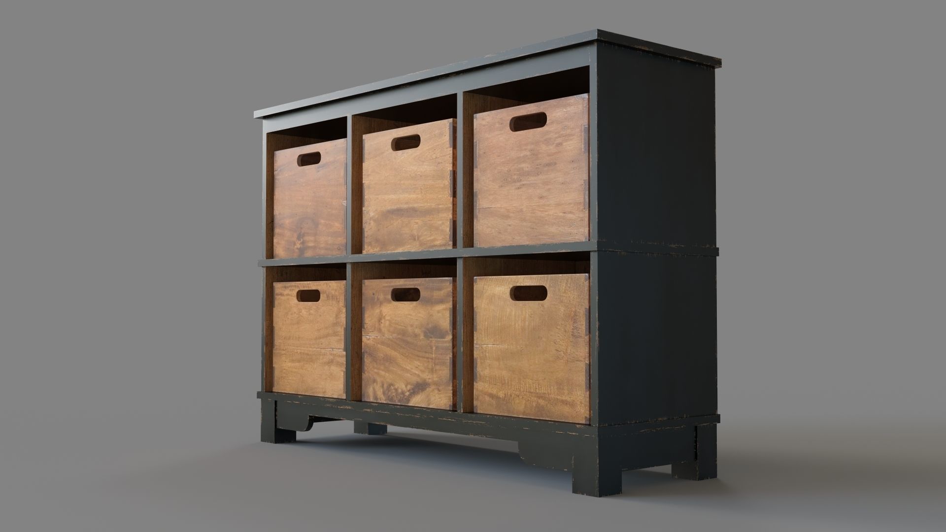 Ardusin Hobby Cupboard Black 3D model_4