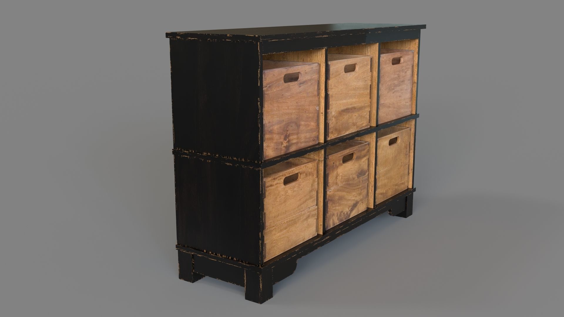 Ardusin Hobby Cupboard Black 3D model_2