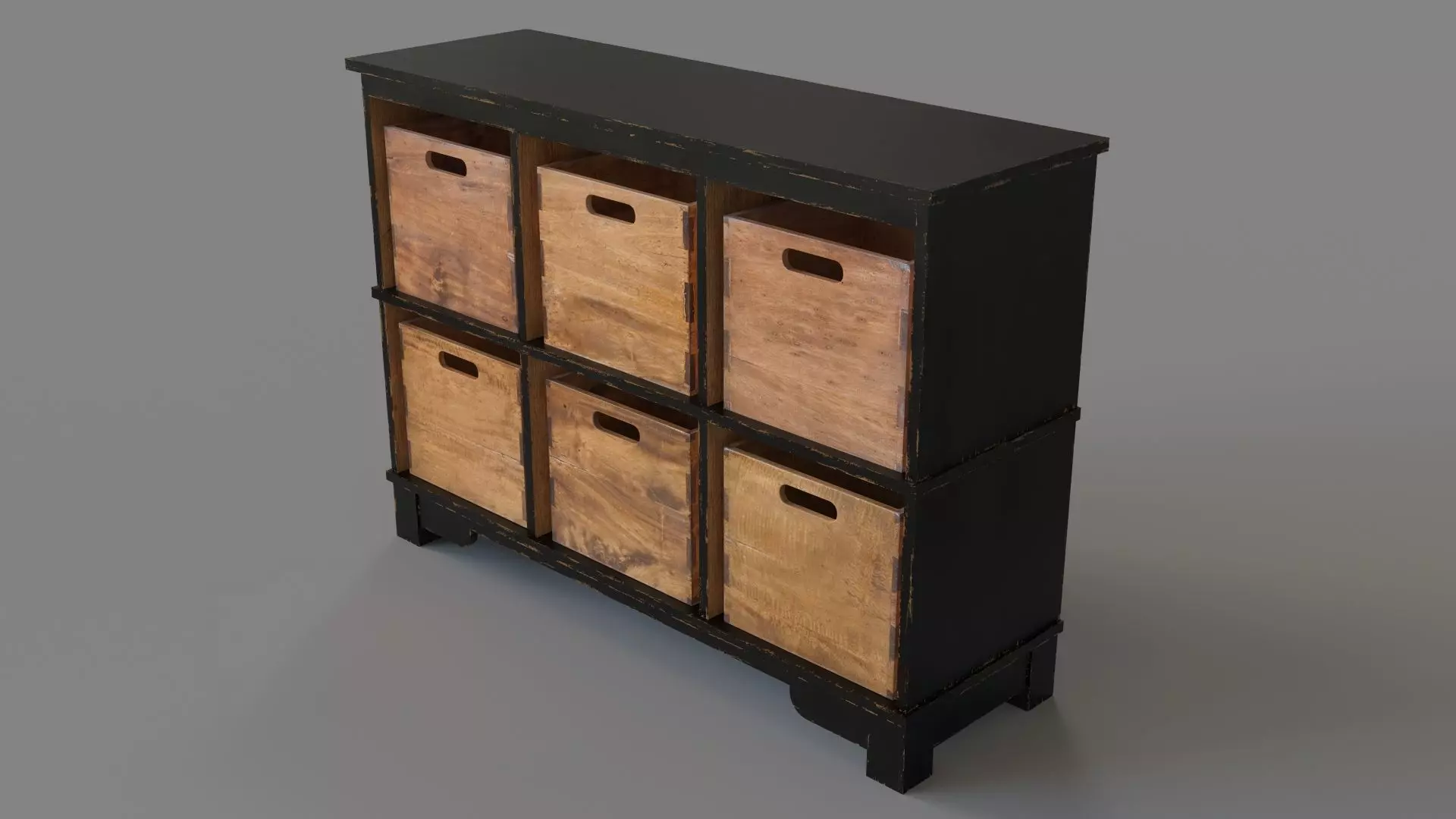 Ardusin Hobby Cupboard Black 3D model_0