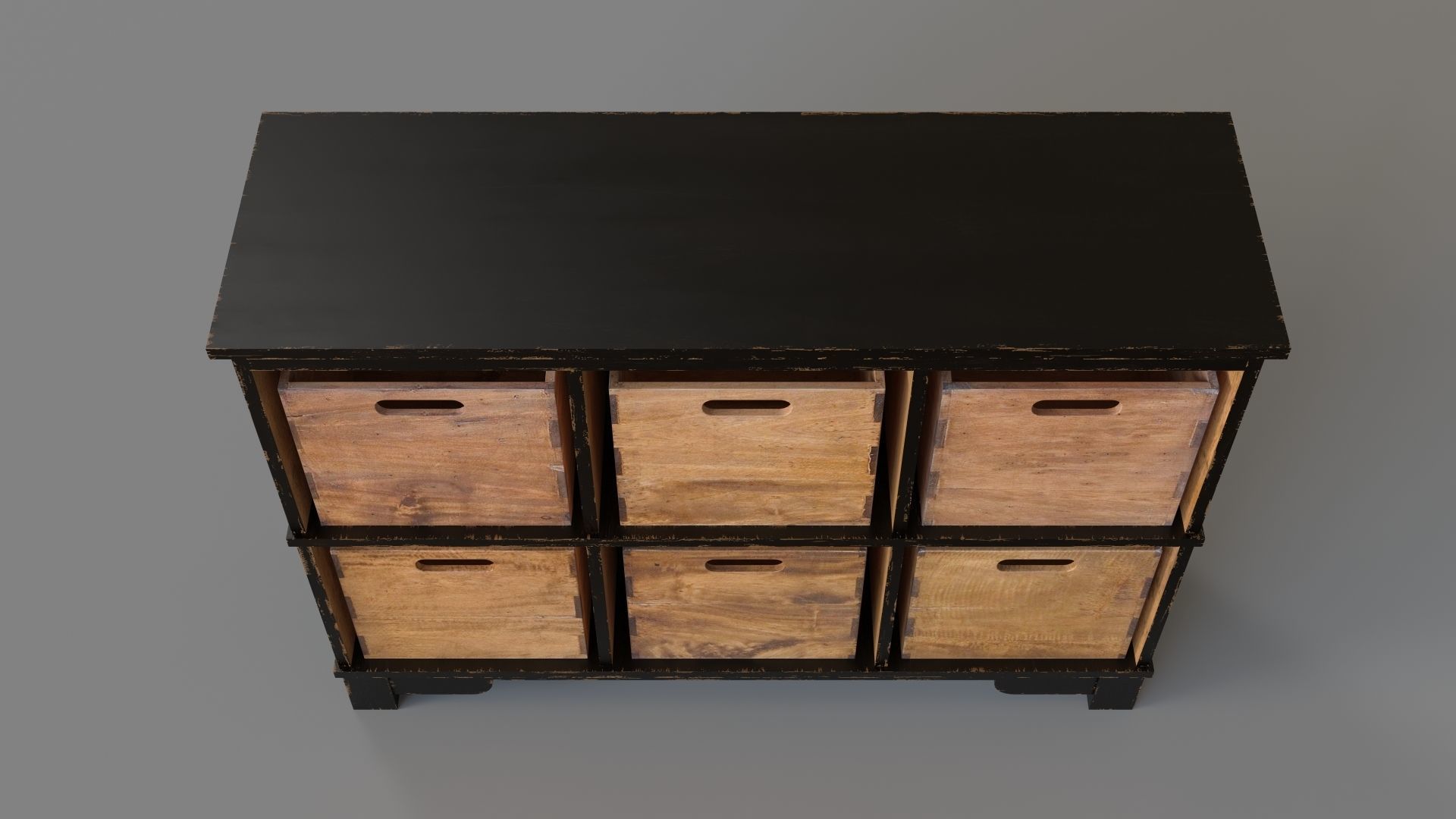 Ardusin Hobby Cupboard Black 3D model_3