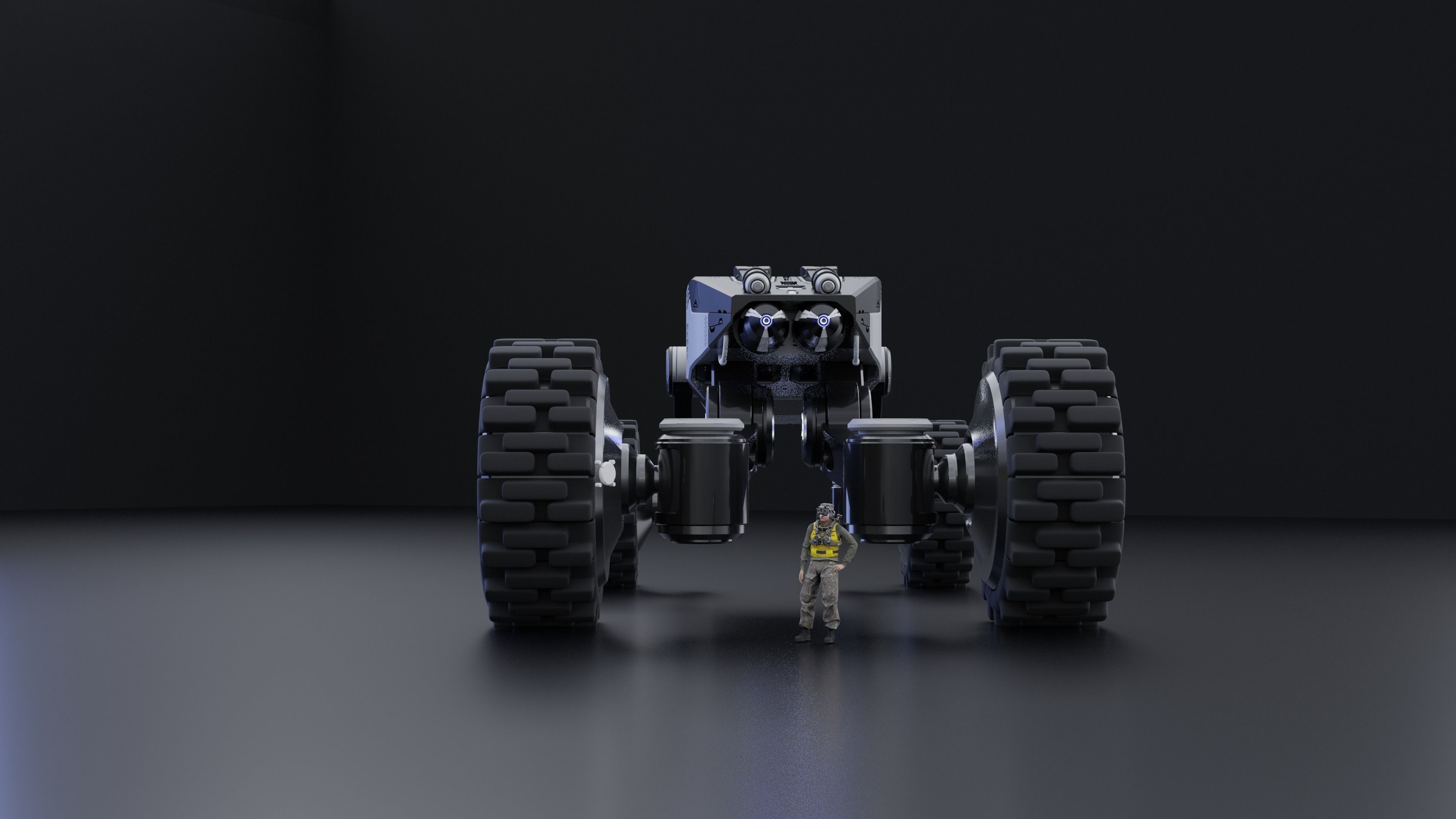 Sci Fi Rover High Poly 3D model | CGTrader