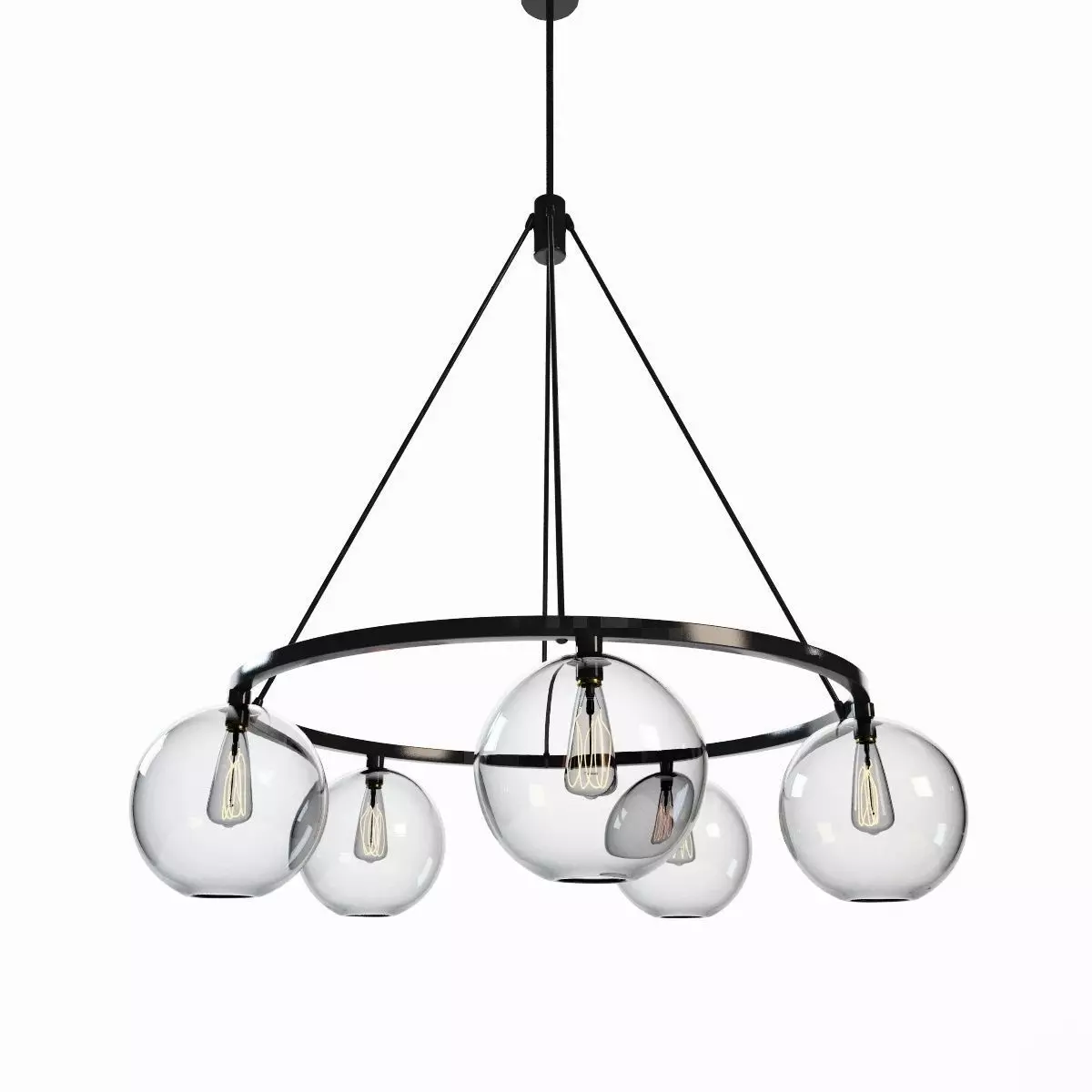 Sola 36 Modern Chandelier 3D model