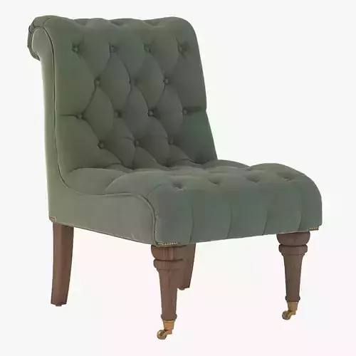 Slub Velvet Orianna Slipper Chair