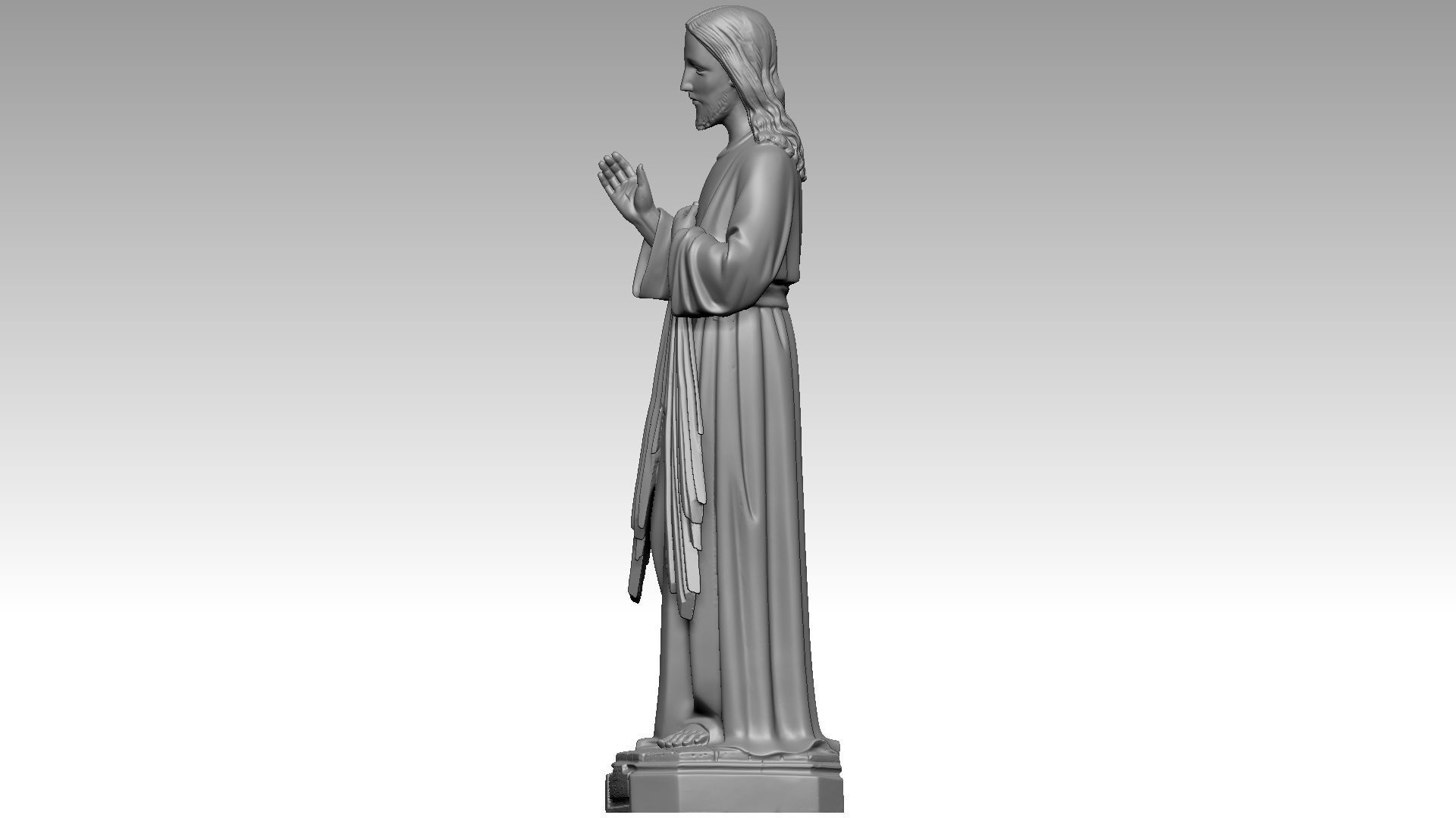 Jesus  Christ - Devine Mercy  3D print model_5