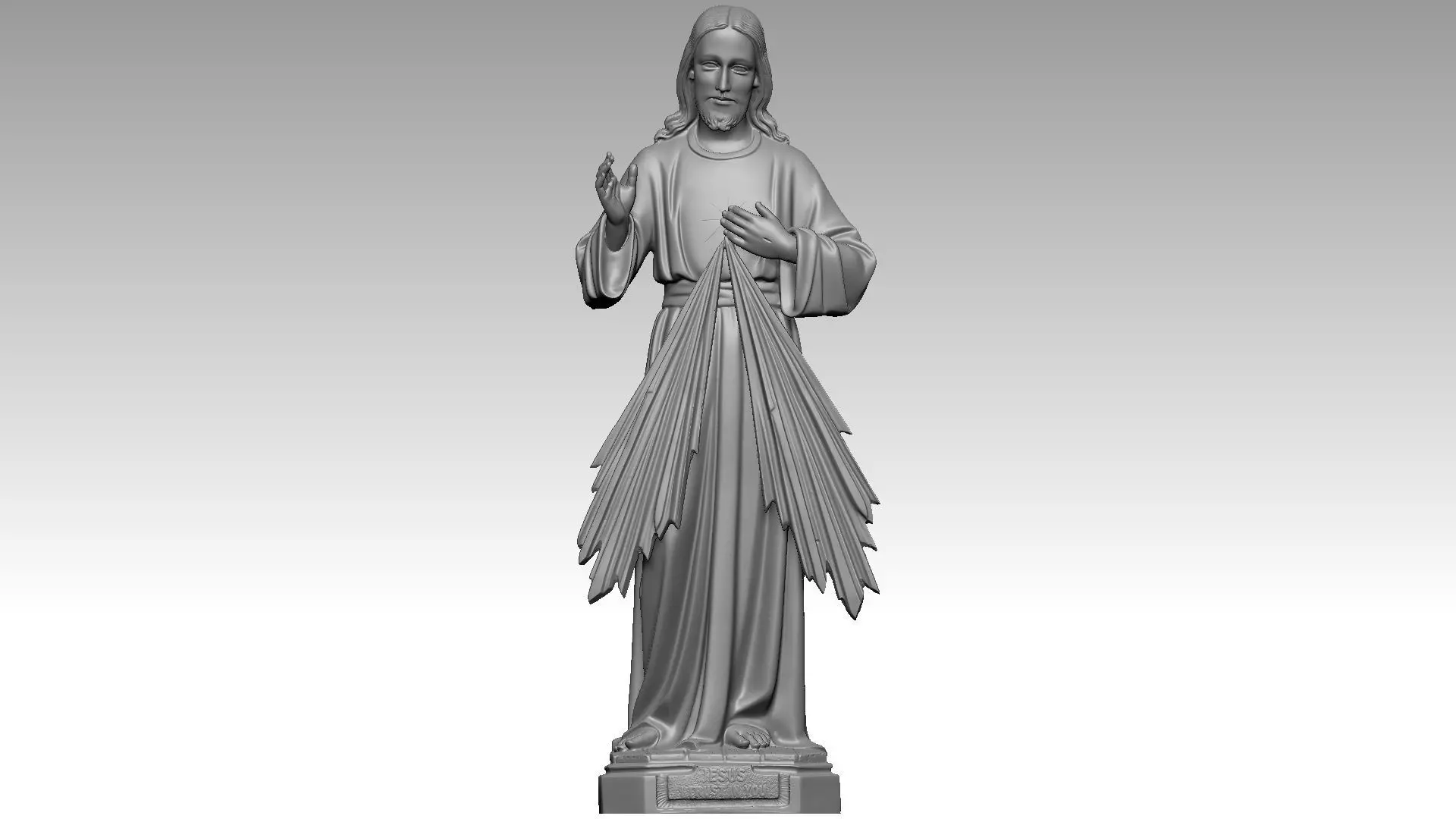 Jesus  Christ - Devine Mercy  3D print model_0