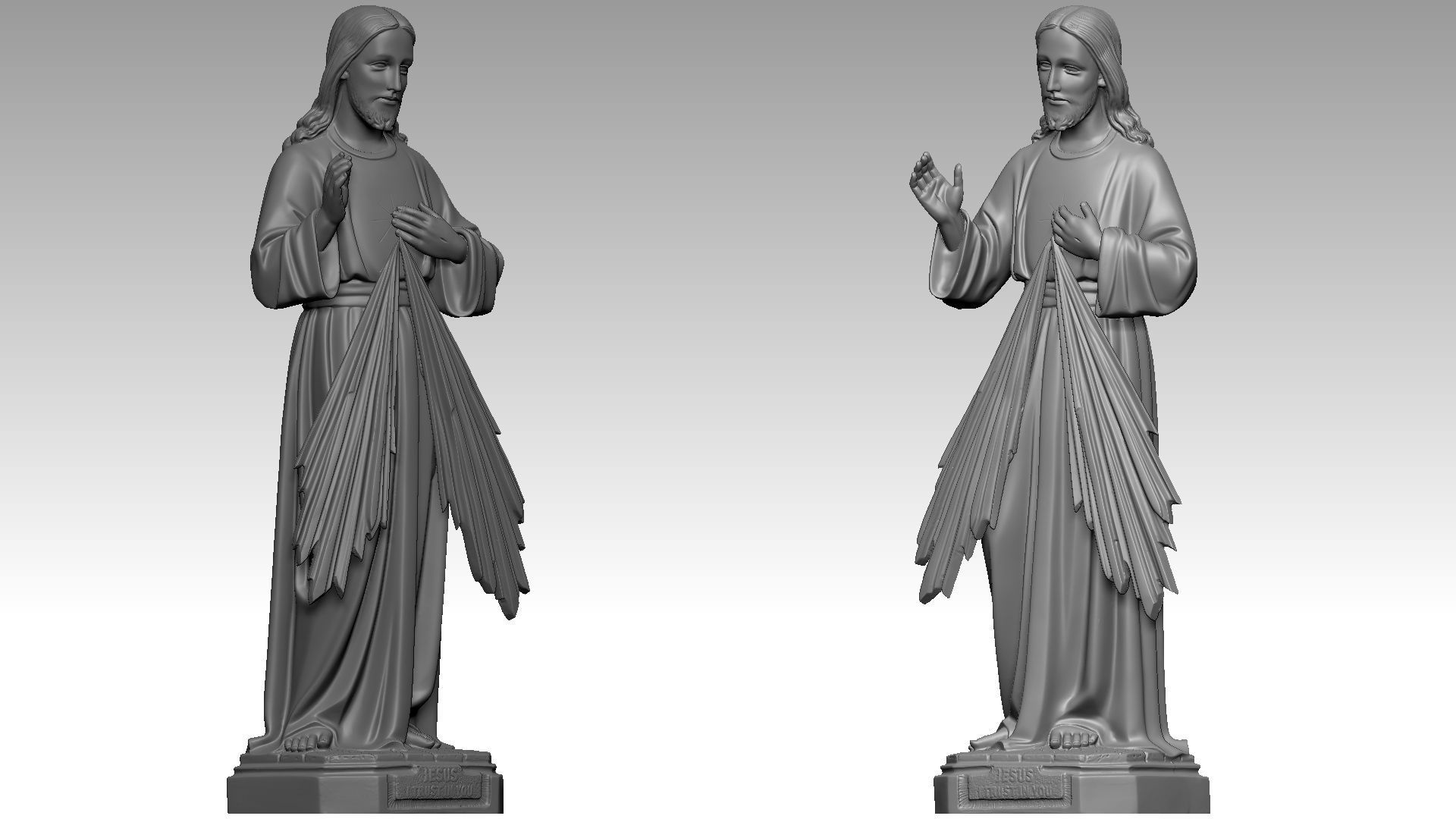 Jesus  Christ - Devine Mercy  3D print model_6