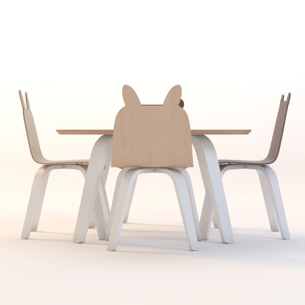 Oeuf Play Table And Chairs 3D model_8