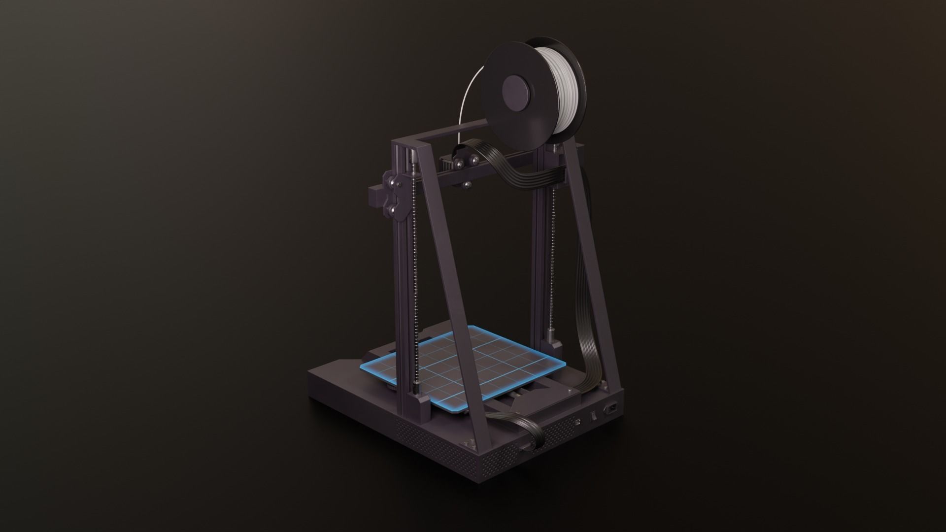 3D Printer Fdm filament pbr lowpoly gameready Low-poly 3D model_2