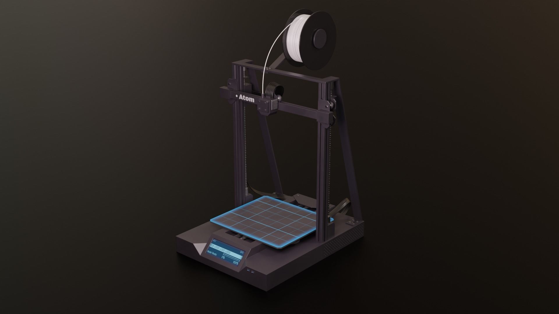 3D Printer Fdm filament pbr lowpoly gameready Low-poly 3D model_1