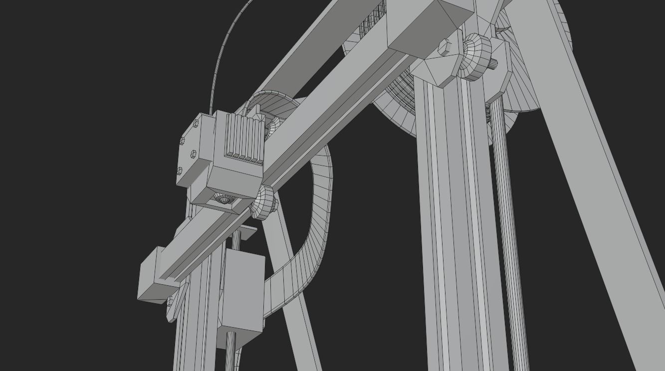 3D Printer Fdm filament pbr lowpoly gameready Low-poly 3D model_7