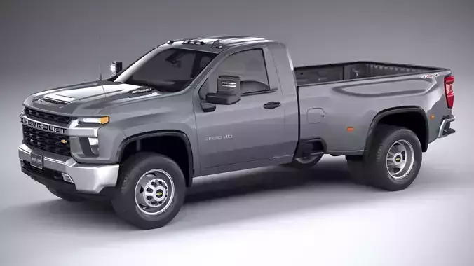 Chevrolet Silverado 3500HD Single Cab CG 2020 3D model