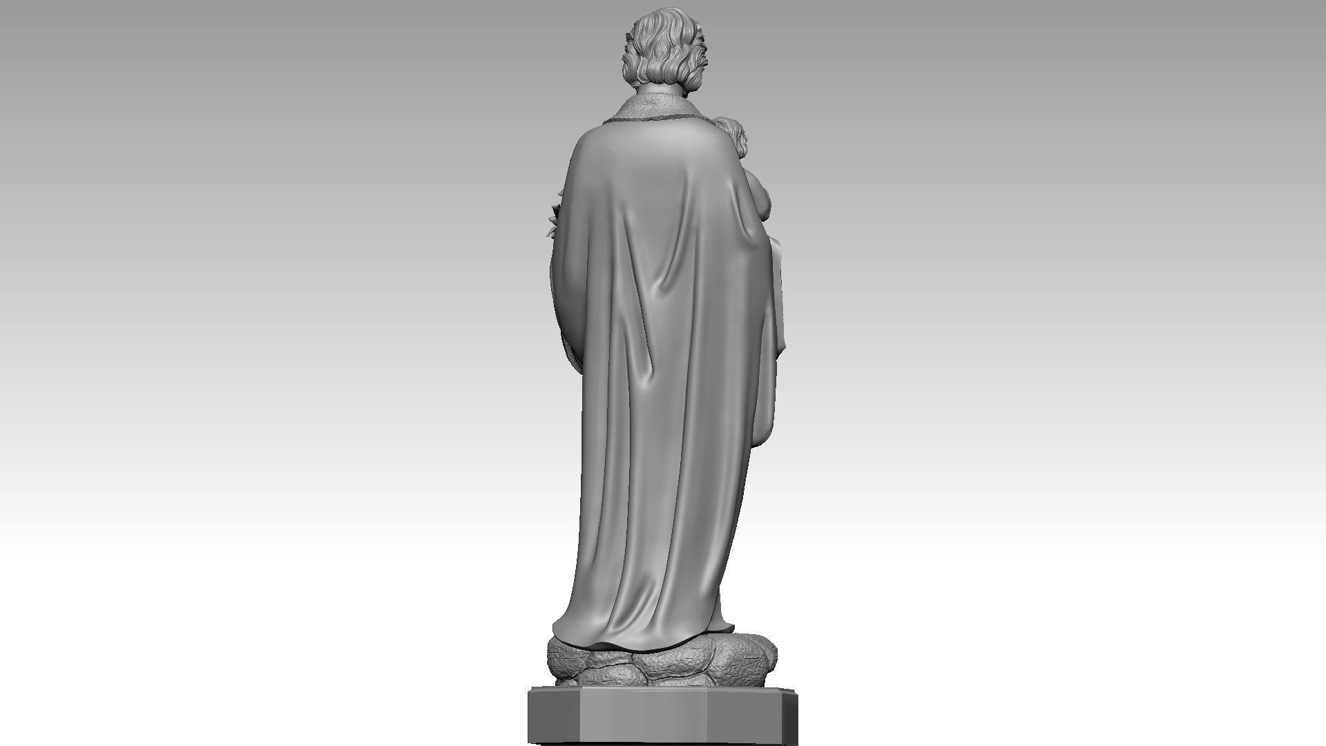 St Joseph with Jesus Christ 3D print model_3