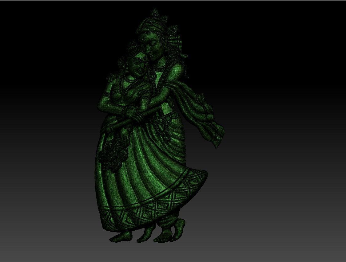 RADHAKRISHNA PENDENT 3D print model_6