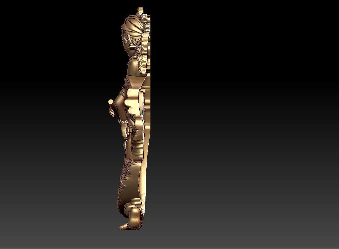 RADHAKRISHNA PENDENT 3D print model_3