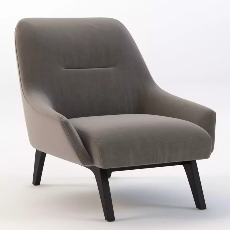 Nate Armchair 3D model_0