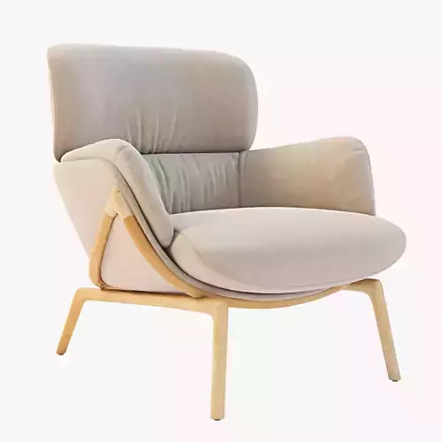 Luca Nichetto 101 Elysia Lounge Chair 3D model