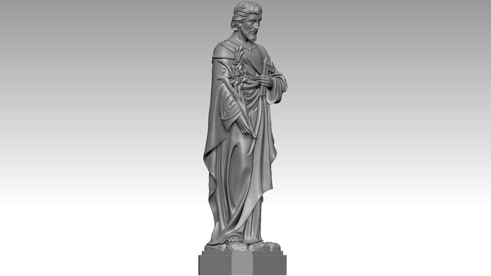 Saint Joseph 3D print model_1