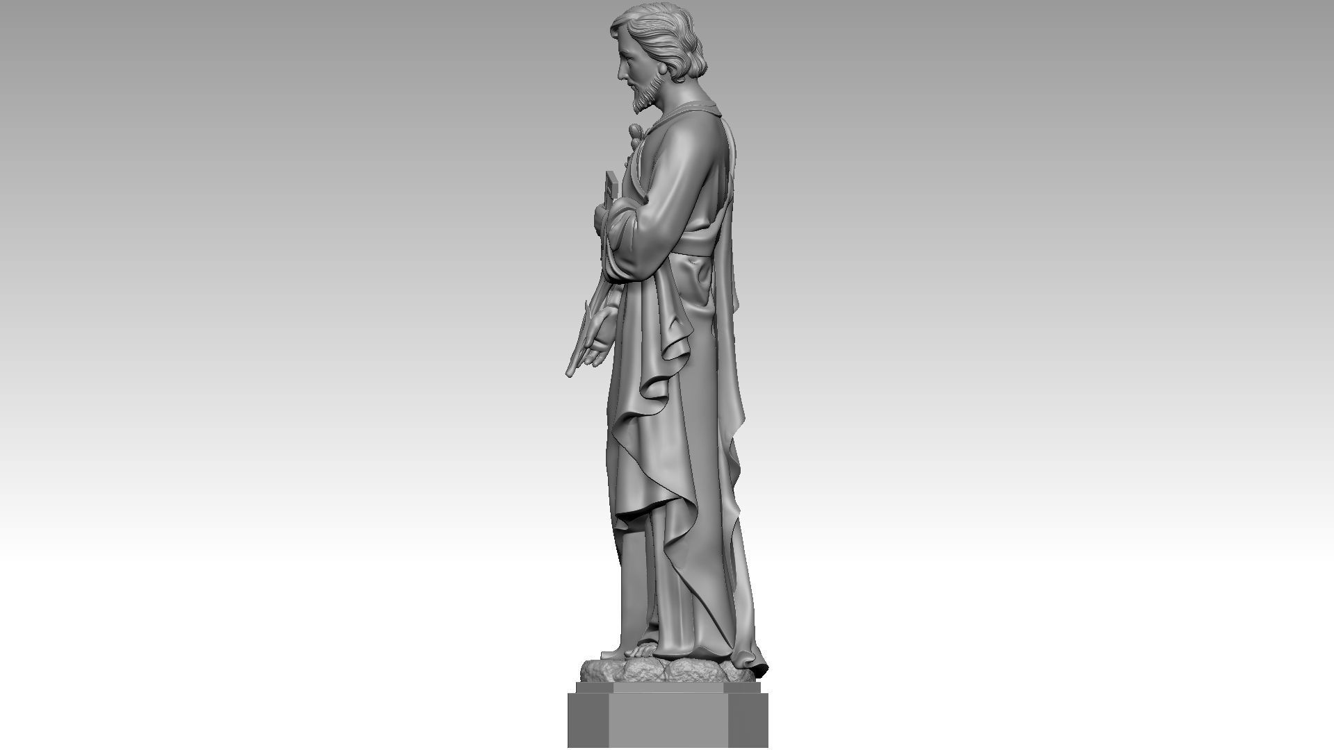 Saint Joseph 3D print model_5