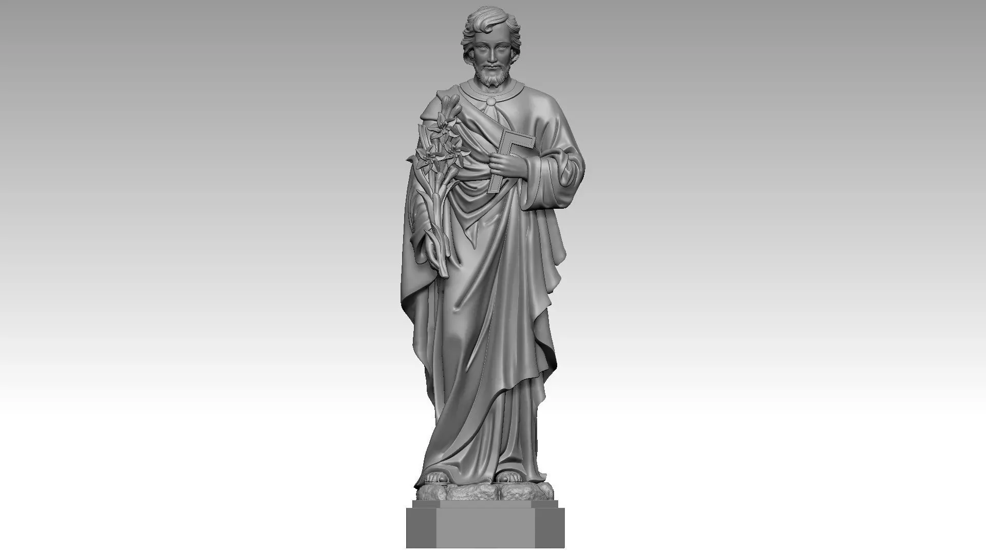 Saint Joseph 3D print model_0