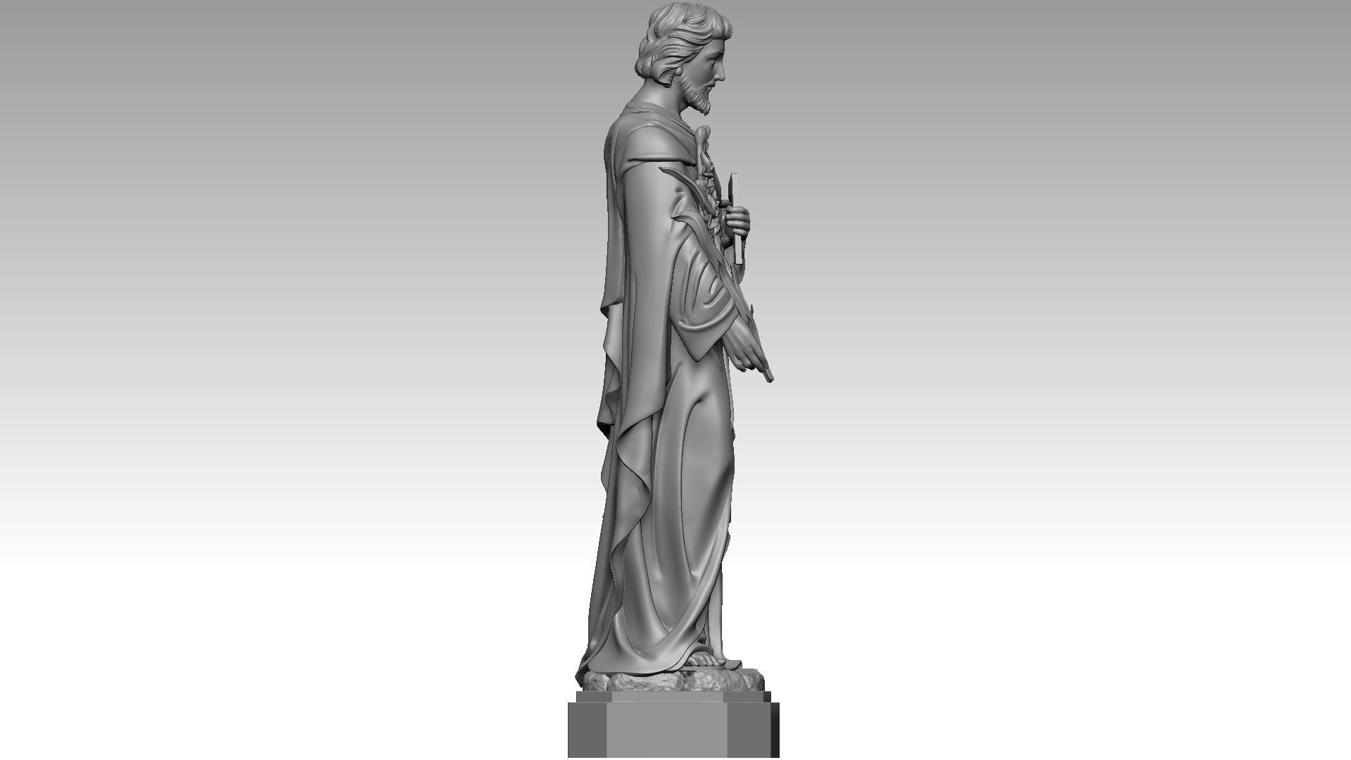 Saint Joseph 3D print model_2