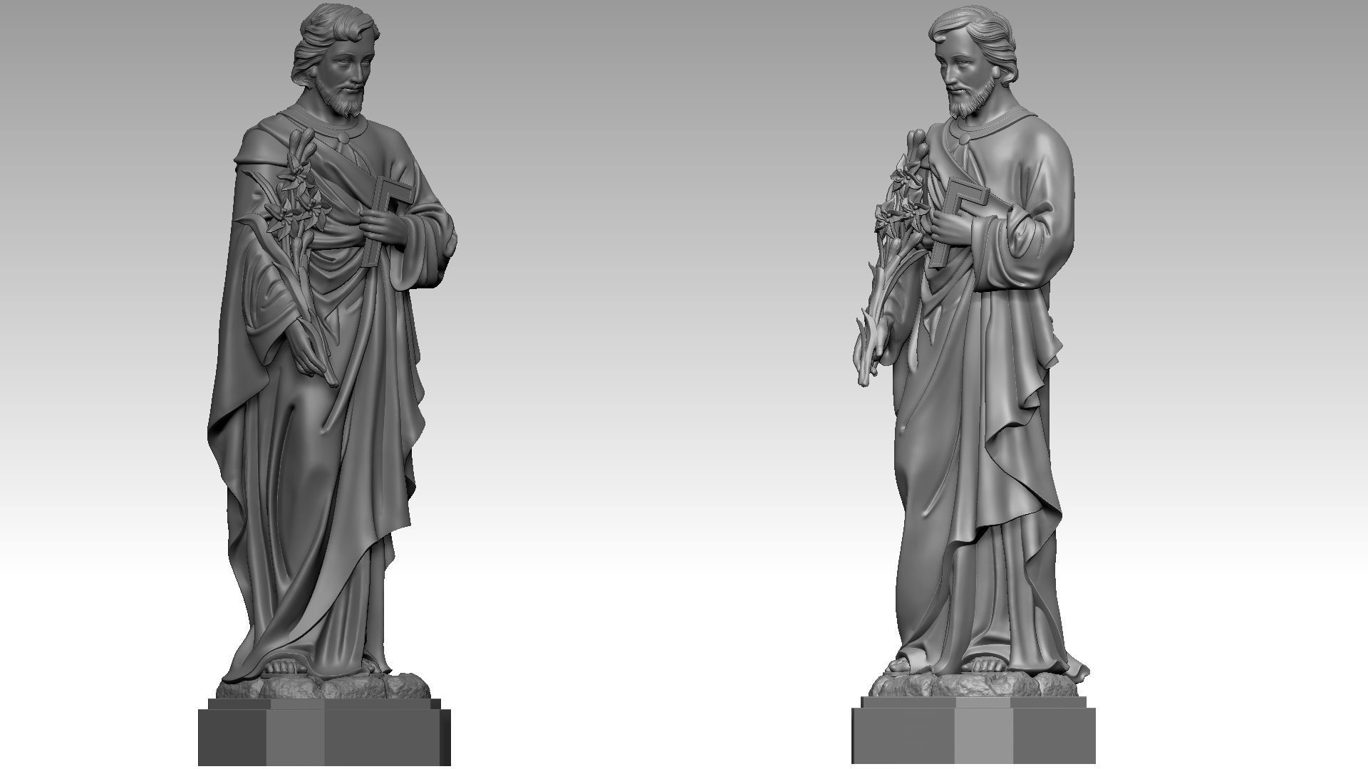 Saint Joseph 3D print model_6