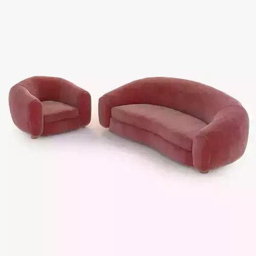 Jean Royere Polar Sofa Set