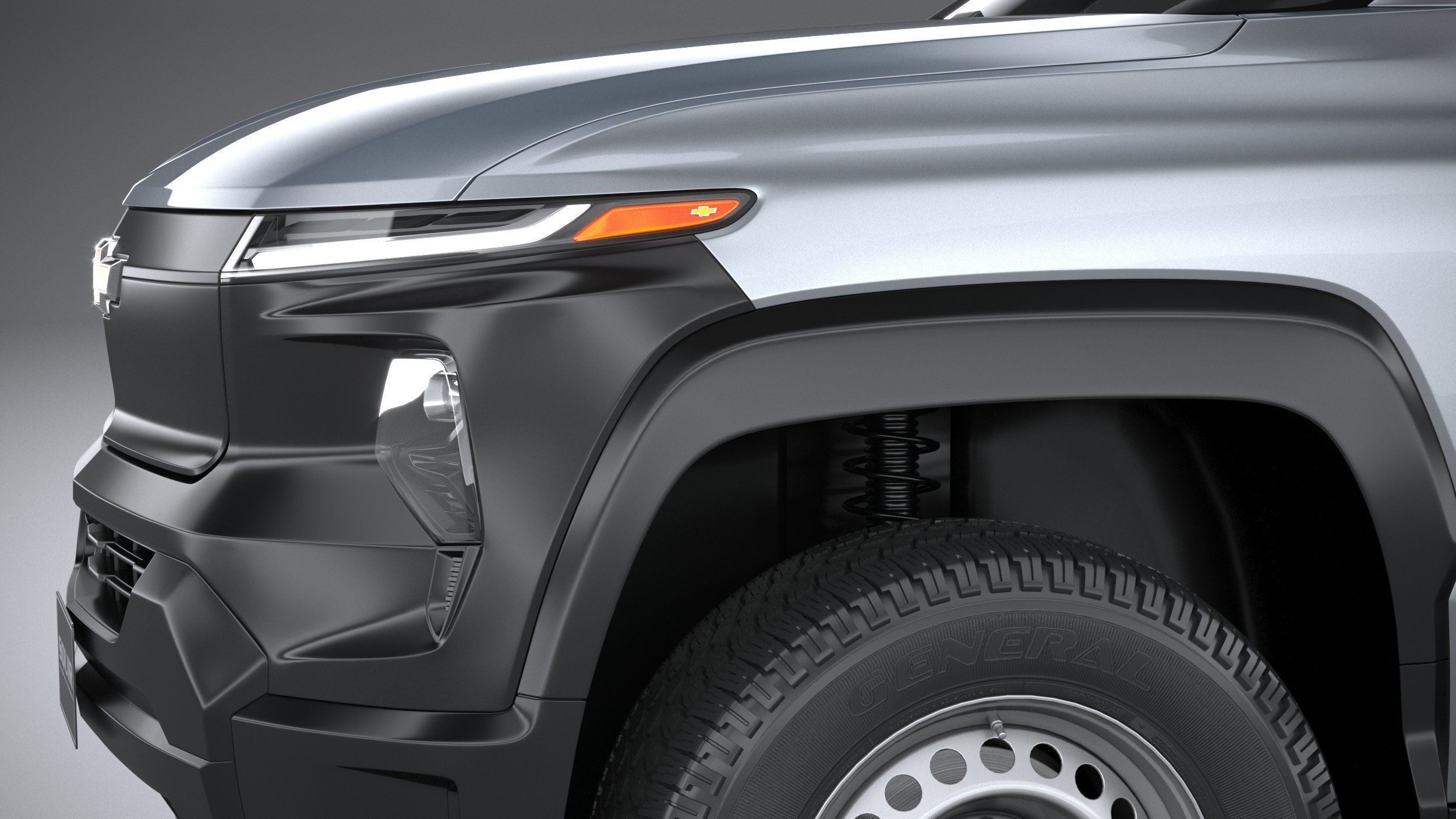 Chevrolet Silverado EV WT CG 2024 3D model_3
