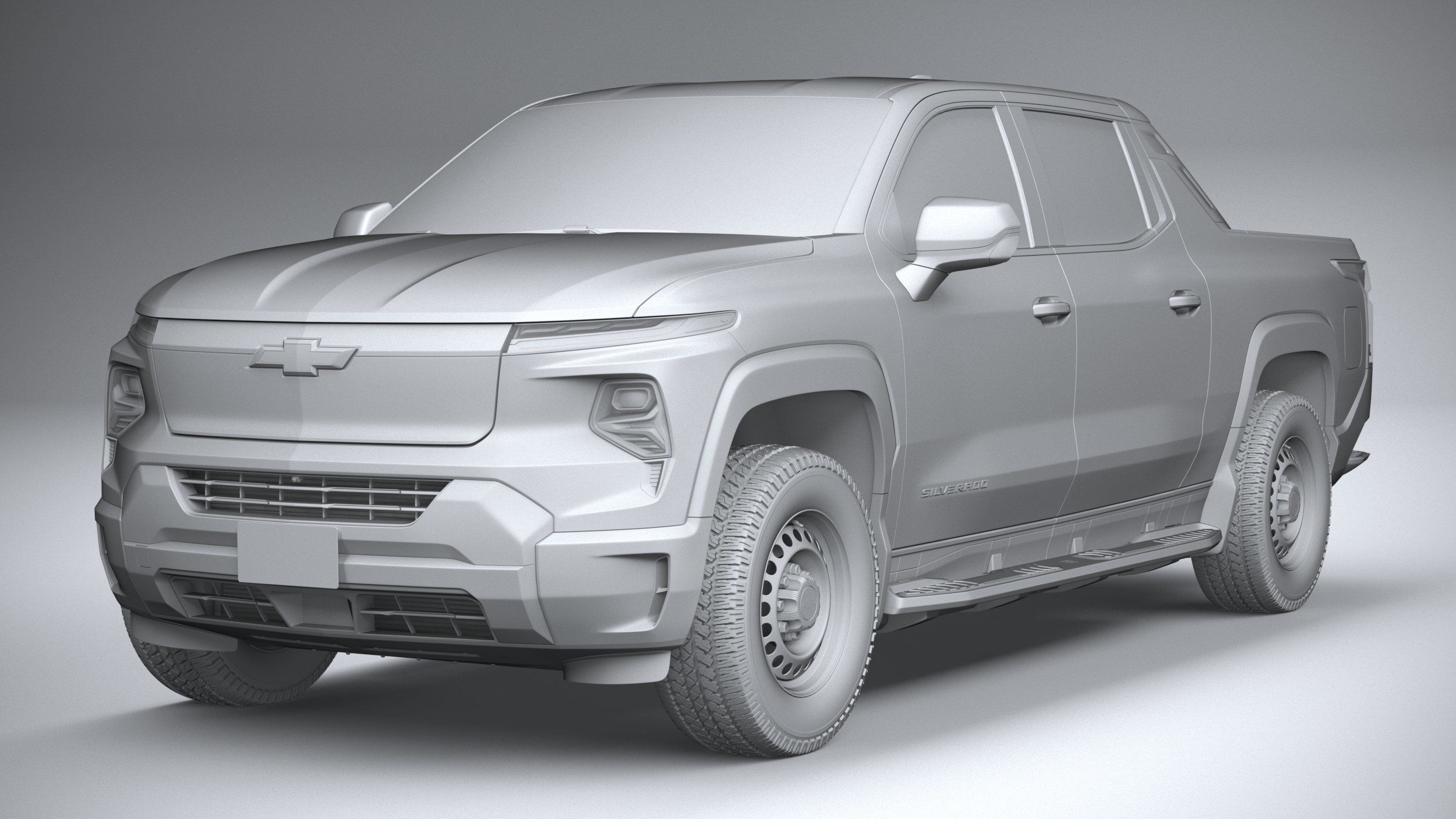 Chevrolet Silverado EV WT CG 2024 3D model_20