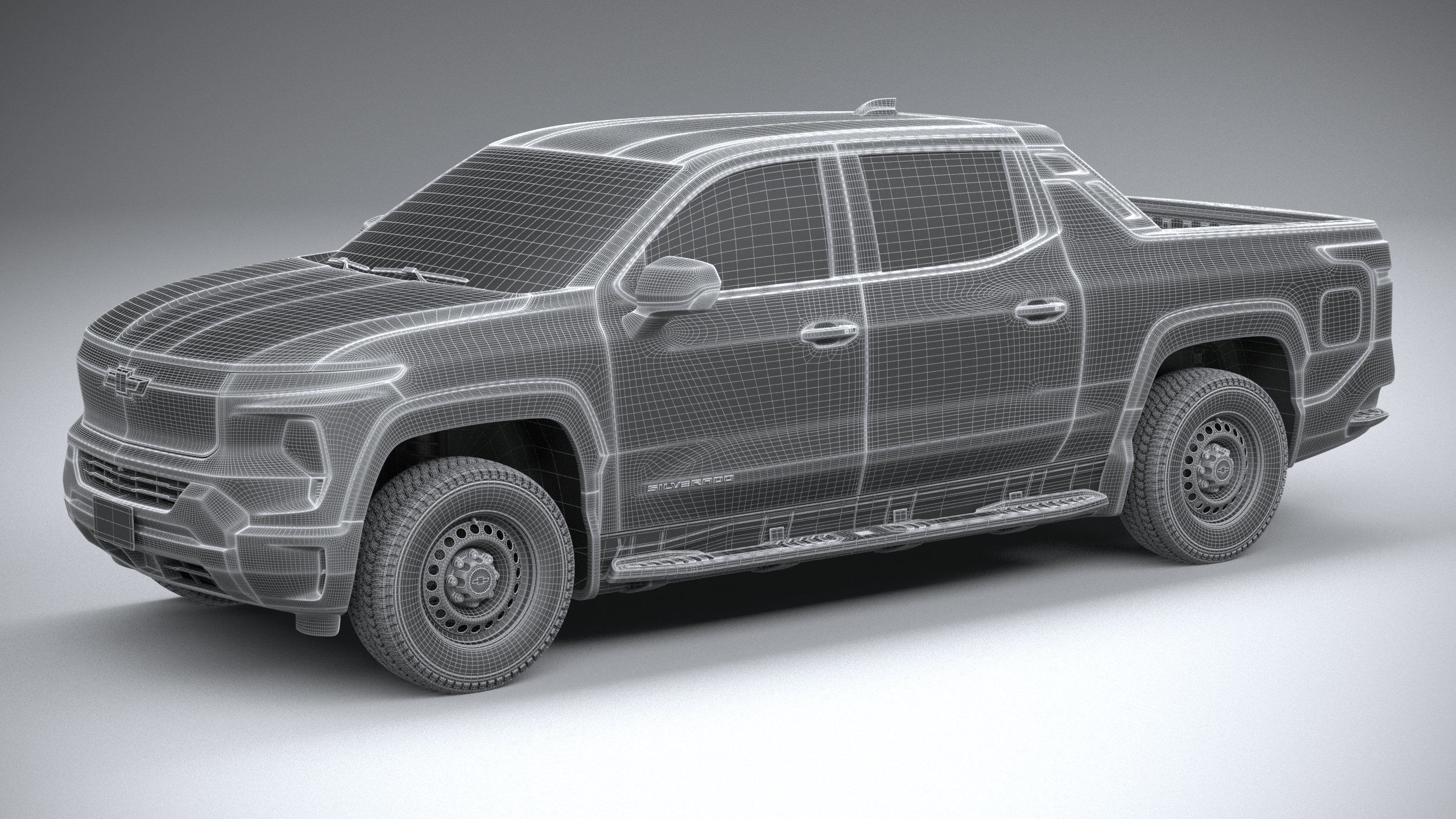 Chevrolet Silverado EV WT CG 2024 3D model_26