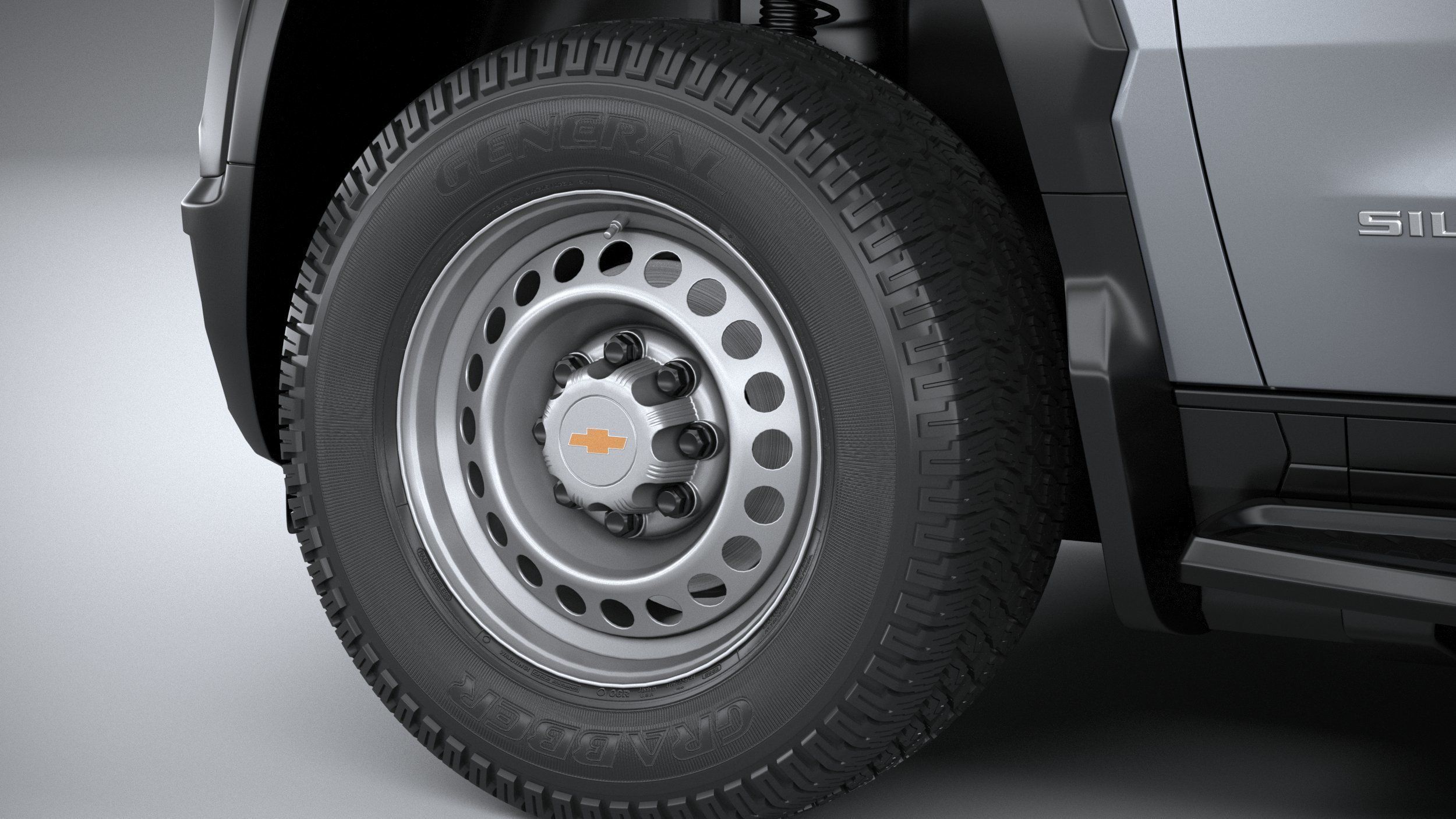 Chevrolet Silverado EV WT CG 2024 3D model_16