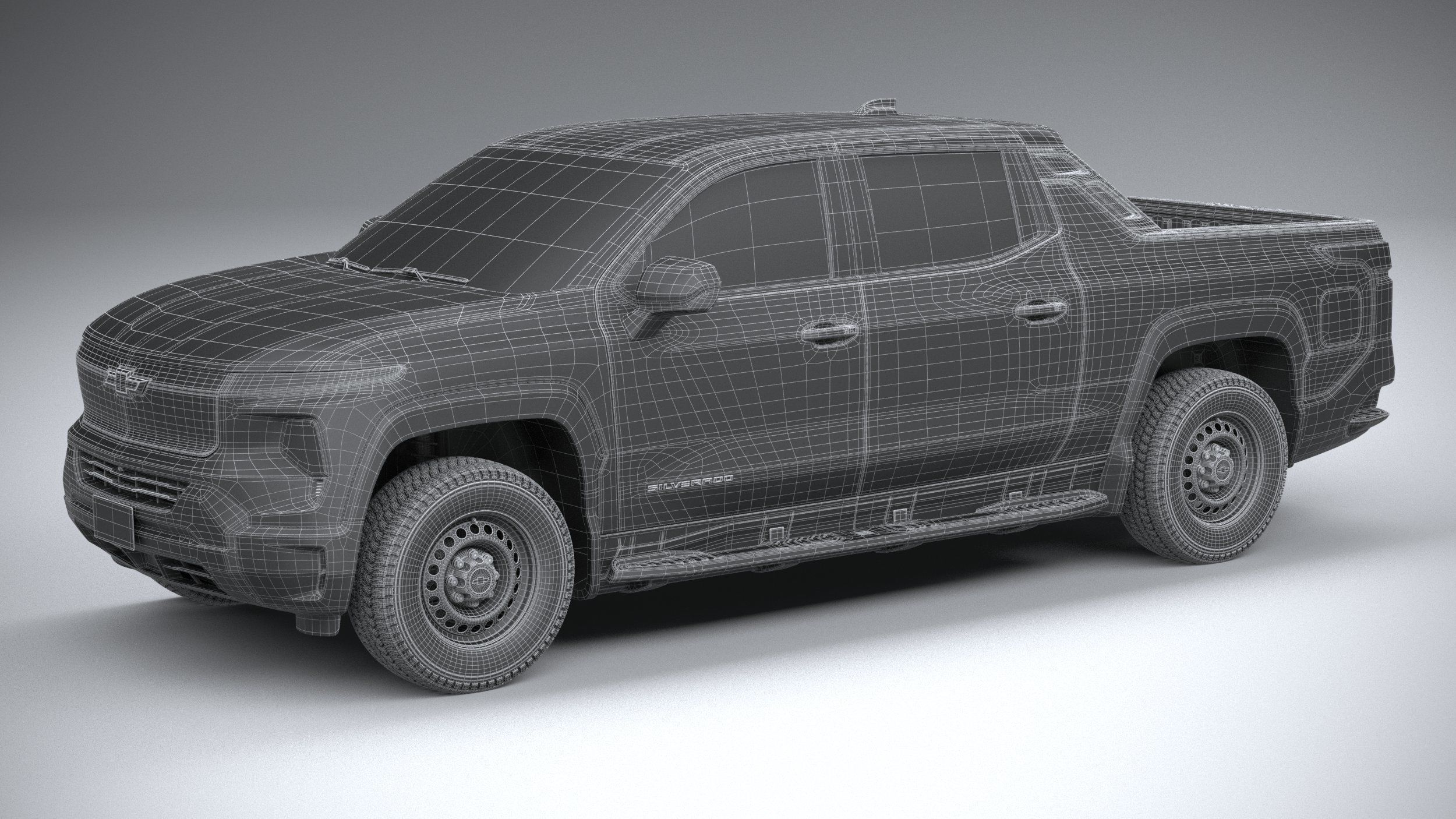 Chevrolet Silverado EV WT CG 2024 3D model_28