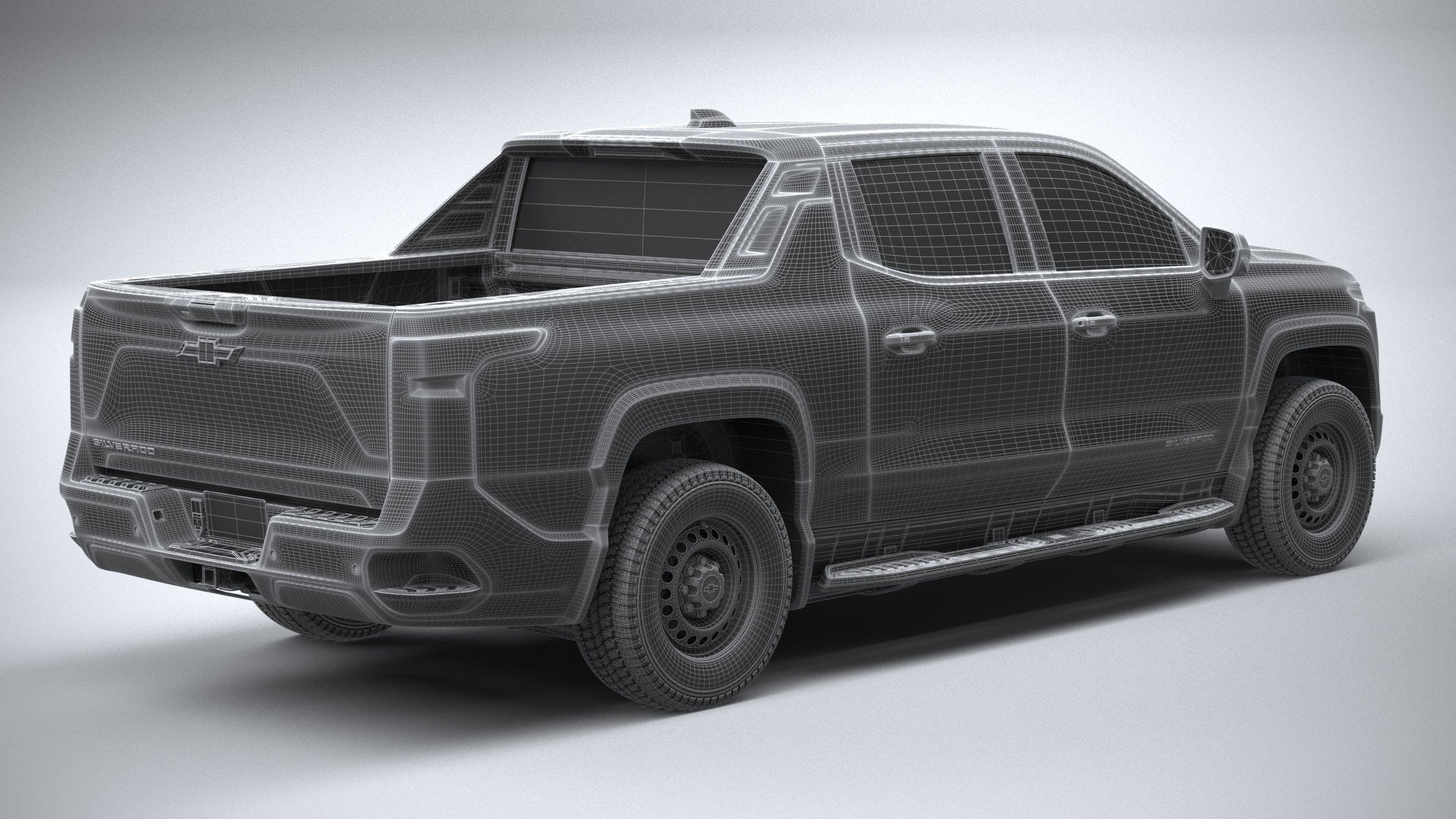 Chevrolet Silverado EV WT CG 2024 3D model_27
