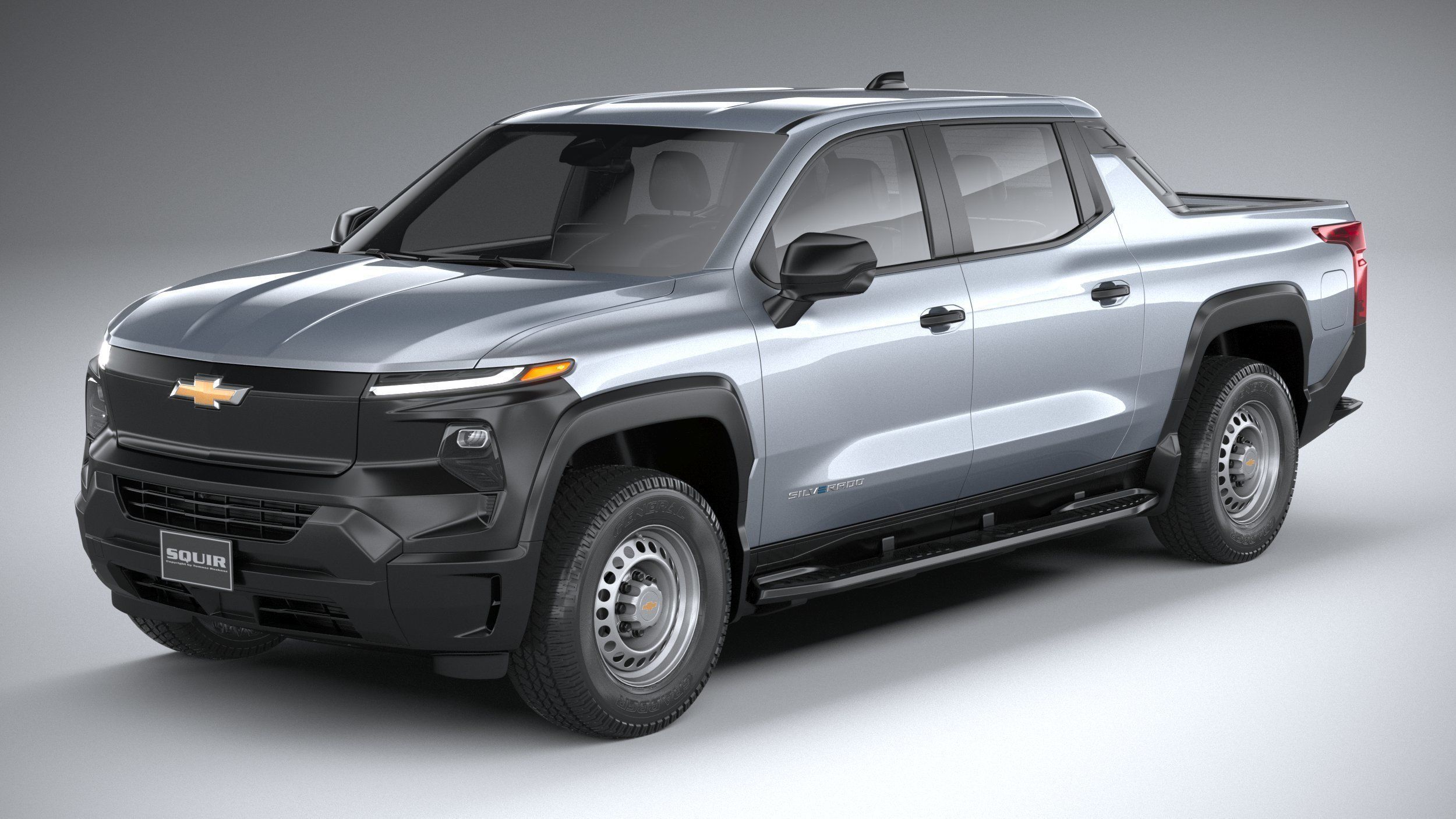 Chevrolet Silverado EV WT CG 2024 3D model_1